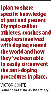 Conte to tell Pound about doping