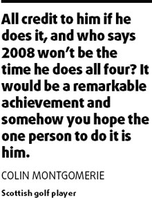 Monty tips Woods to achieve calendar GS