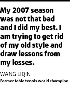 Wang ready to bounce back in 2008