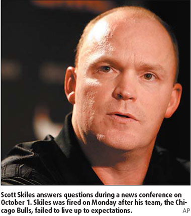 Christmas sacking for Bulls coach Skiles