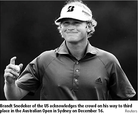Rookie Snedeker eyes major impact in new year
