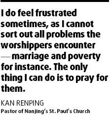 Kan has his cross to bear