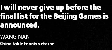Wang Nan still has something to prove