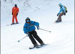 Skiing the sights