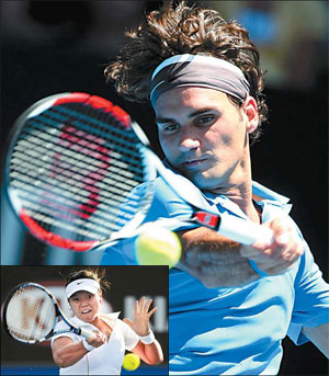 Federer steams on as Safin stutters