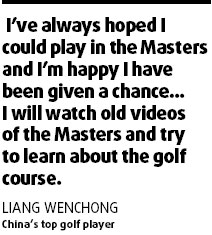 Liang leads Asian Tour stars to Masters