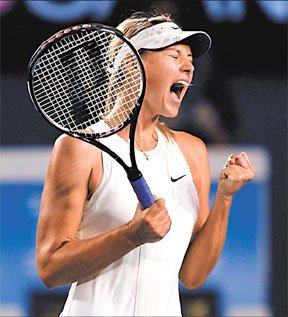 Sharapova wins epic battle