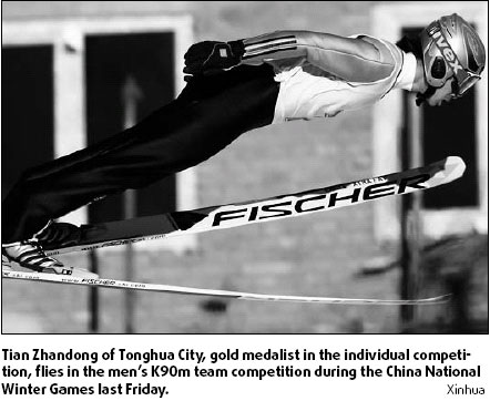Lack of resources grounds Chinese ski jumpers