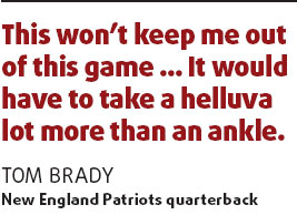 Brady: I will be fit for Super Bowl