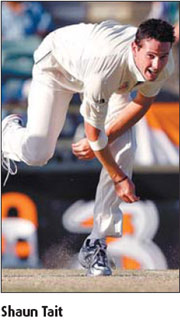 Australian fast bowler Tait takes indefinite break