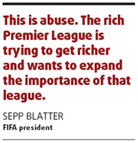 FIFA opposes EPL expansion abroad
