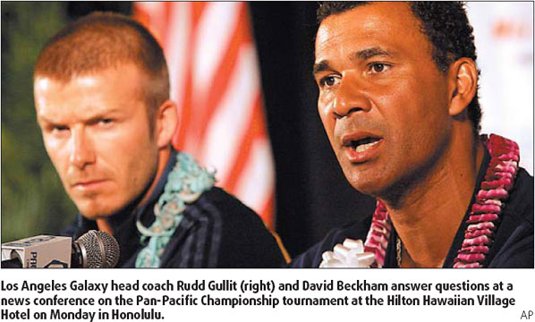 Beckham confident Galaxy will improve under Gullit