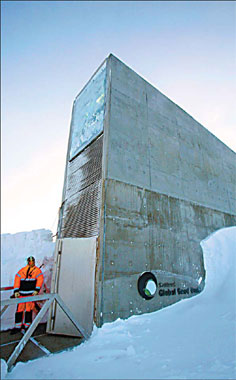 Noah's ark for crop seeds stashed away in Arctic ice