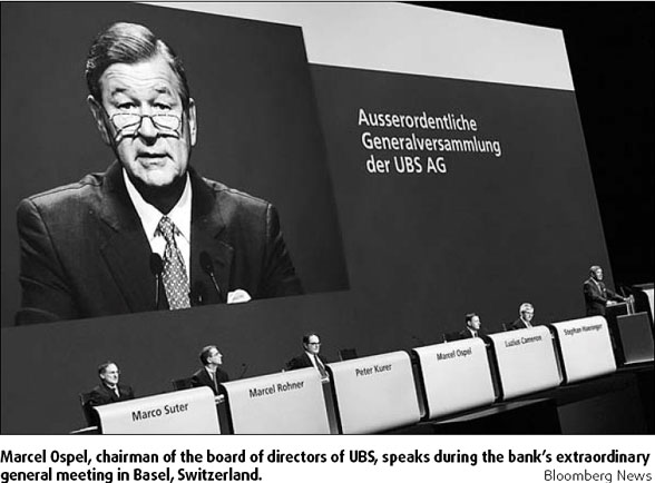 Ospel vows to remain at helm