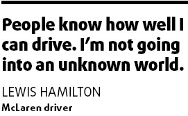 This year will be easier, Hamilton says