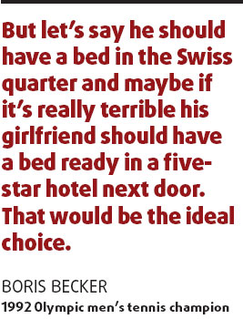 Becker urges Federer to stay in Olympic village