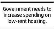 Bigger housing budget