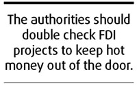 Watch the jump in FDI