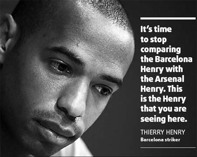 Henry blames personal problems for difficulties at Barcelona