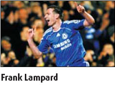Lampard scores 4 in Chelsea 6-1 victory