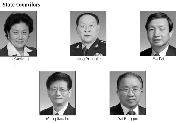 State leadership lineup
