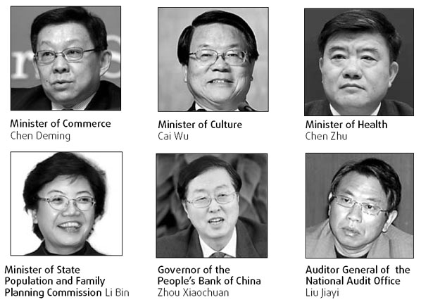 State leadership lineup