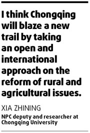 British support for Chongqing plan