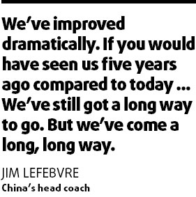 Lefebvre proud to see team progress