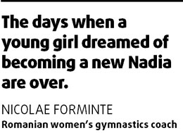 Comaneci no longer inspires Romanian gymnasts