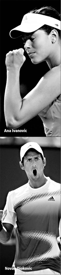 Ivanovic, Djokovic aim to give Serbia top spots