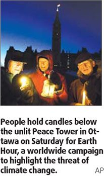Switch off, save planet message goes global