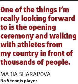 Sharapova, Federer eager for Olympics experience