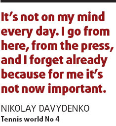 Davydenko not worried about betting probe