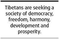Riots against welfare, will of most Tibetans
