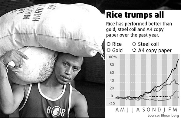 Rice price at new record