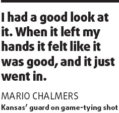 Jayhawks hoist trophy after NCAA thriller
