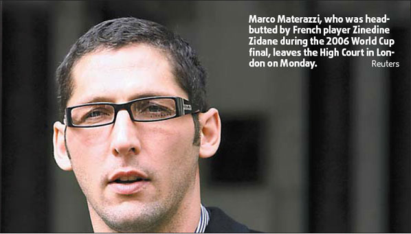 Materazzi wins apology over racist claim