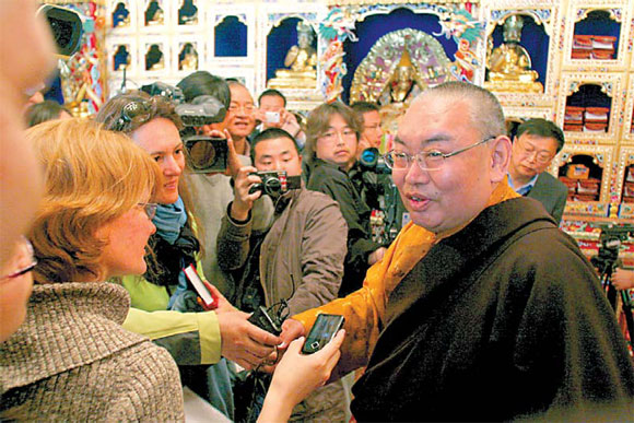 Locals left confused by unruly monks