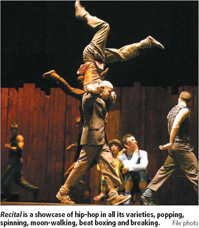 Hip-hop dancers kick out the jams