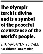Politicians voice support for Beijing Olympic Games