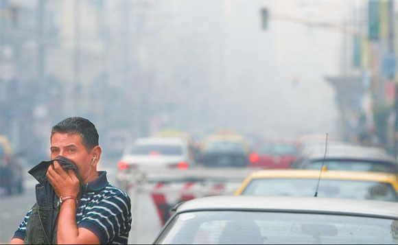 Capital of 'good air' shrouded in smoke
