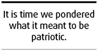 True patriotism tests