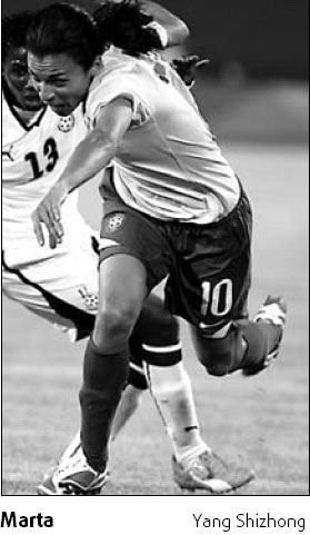 Marta's final goal is gold
