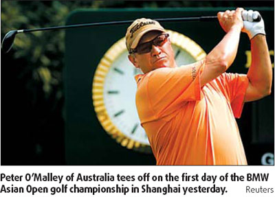 O'Malley takes pole at BMW Asian Open