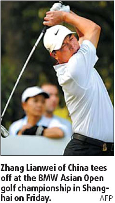 Zhang provides Chinese cheers at BMW Asian Open