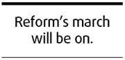 Fruits of reform