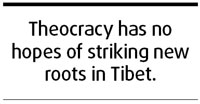 Theocracy a tool to ensure minority rule