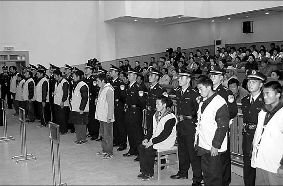 3 given life, 27 jailed for rioting