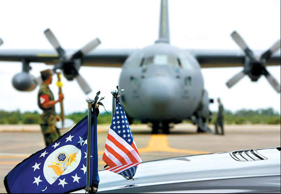 US flies cyclone aid to Myanmar