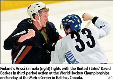 Phantom goal helps Finland overcome US
